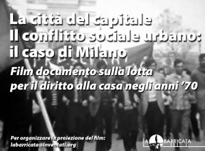 La città del Capitale - Il conflitto sociale urbano: il caso di Milano